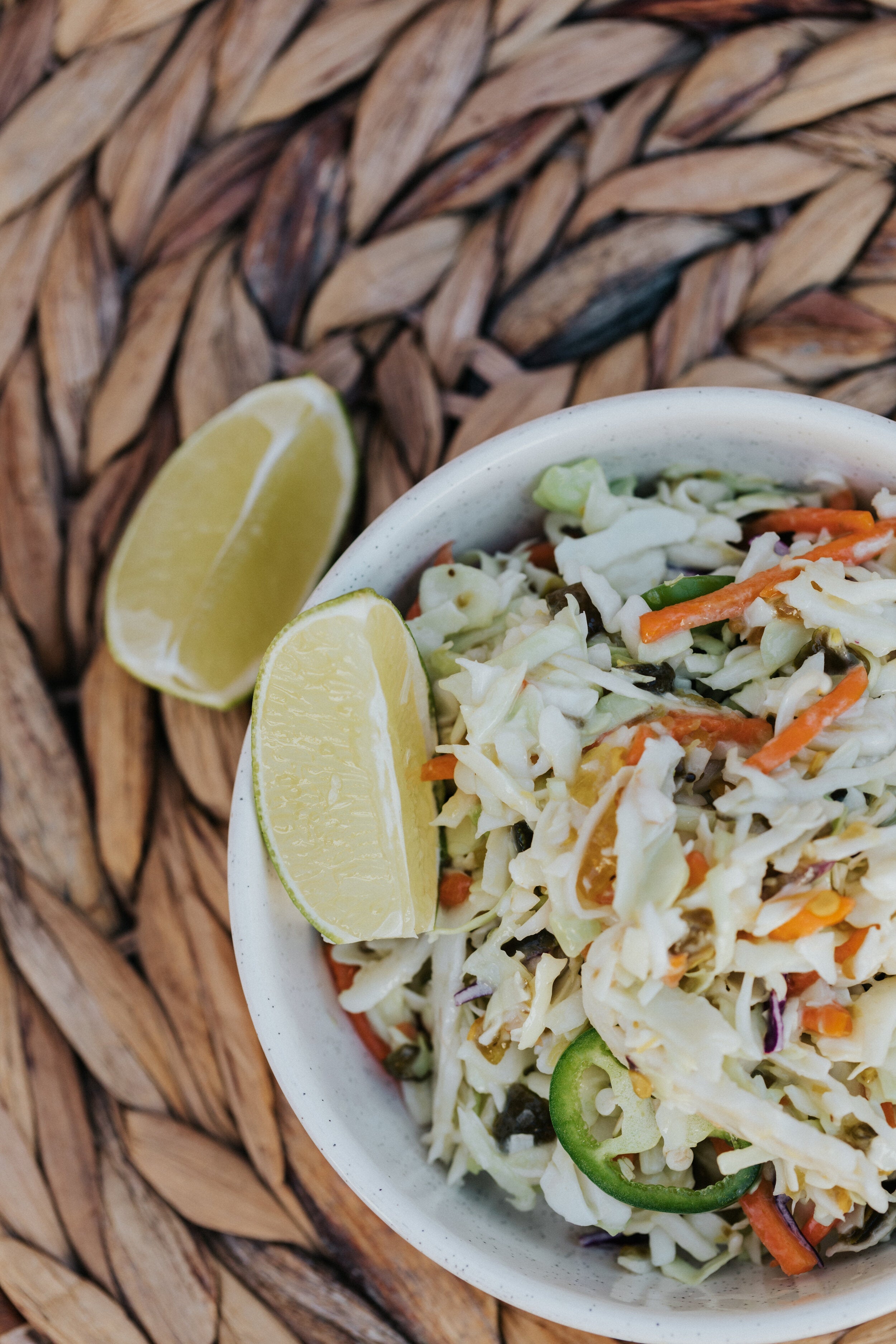 Lola's Tangy Jalapiña Coleslaw