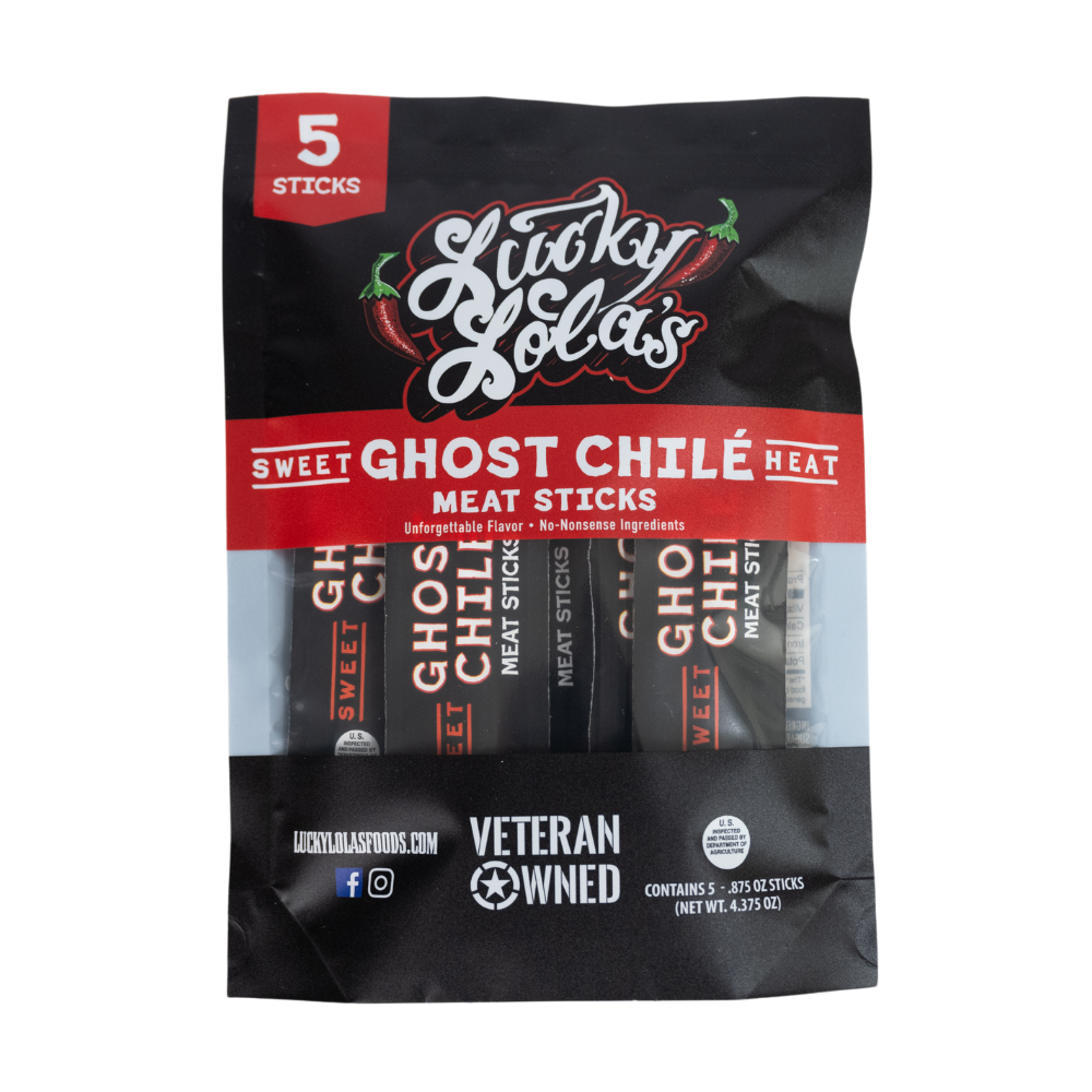 Sweet Ghost Chile Heat Meat Sticks Minis